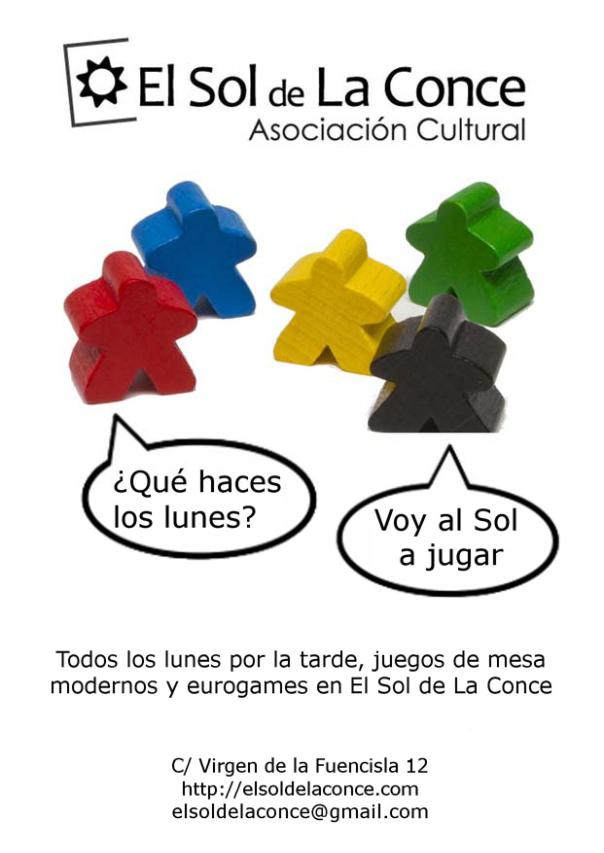 Cartel juegos de mesa