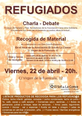 Charla-debate “Refugiados”