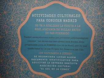 Visita a la Academia de Bellas Artes