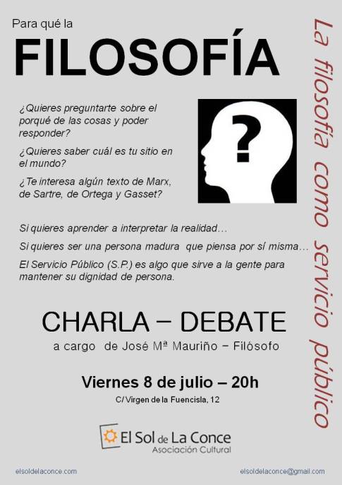 Cartel filosofía